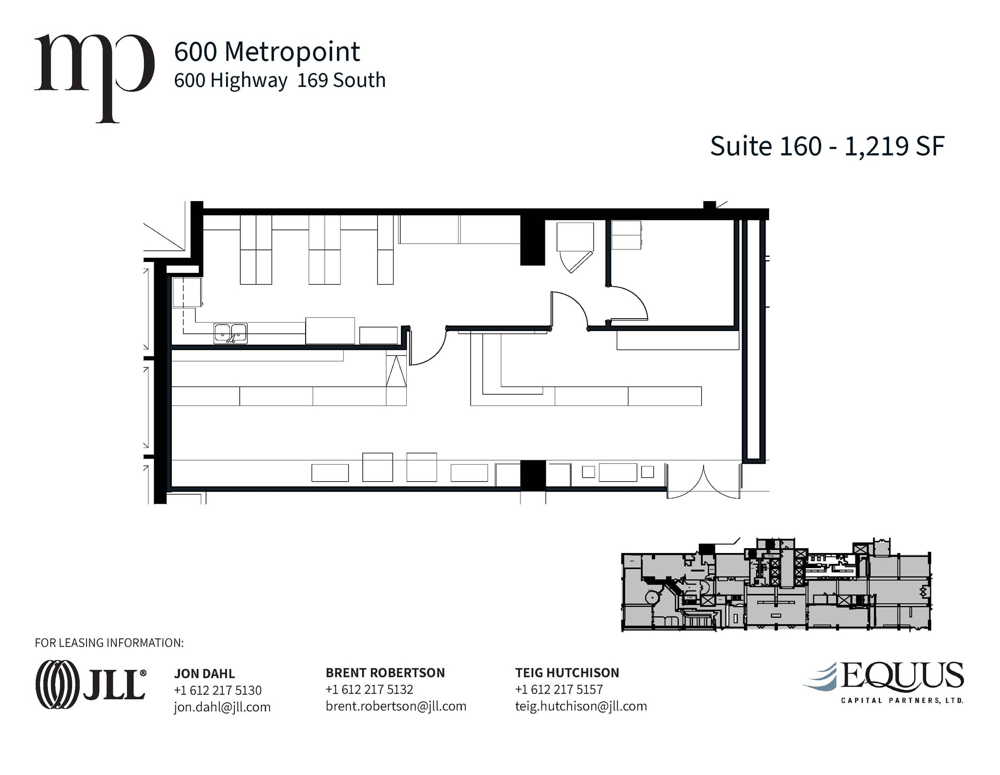 600 Highway 169 S, Saint Louis Park, MN à louer Plan d’étage– Image 1 sur 1