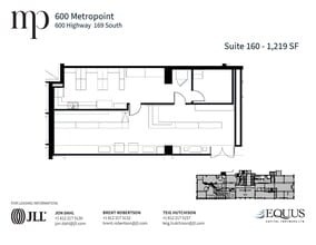 600 Highway 169 S, Saint Louis Park, MN à louer Plan d’étage– Image 1 sur 1