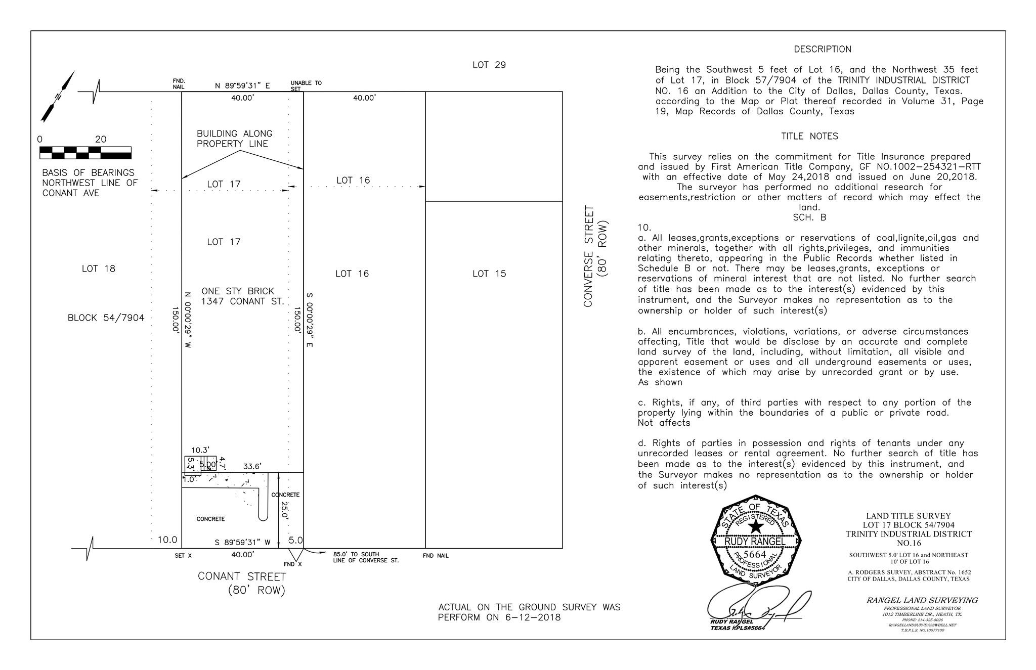 1347 Conant St, Dallas, TX à louer Plan de site– Image 1 sur 1