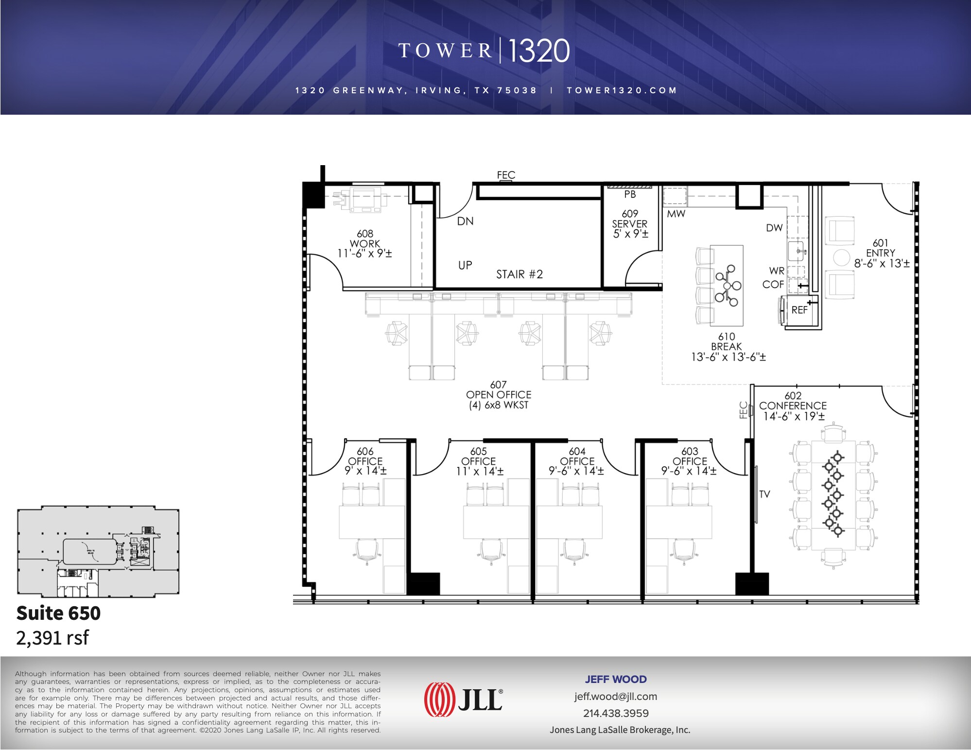 1320 Greenway Dr, Irving, TX à louer Plan d’étage– Image 1 sur 1