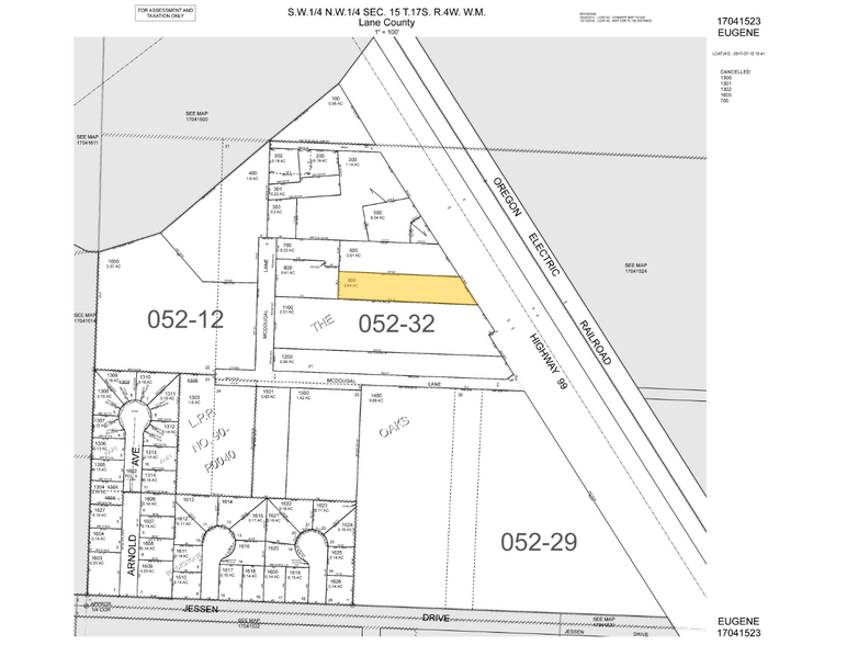 2440 OR-99 Hwy, Eugene, OR à vendre - Plan cadastral – Image 3 sur 3