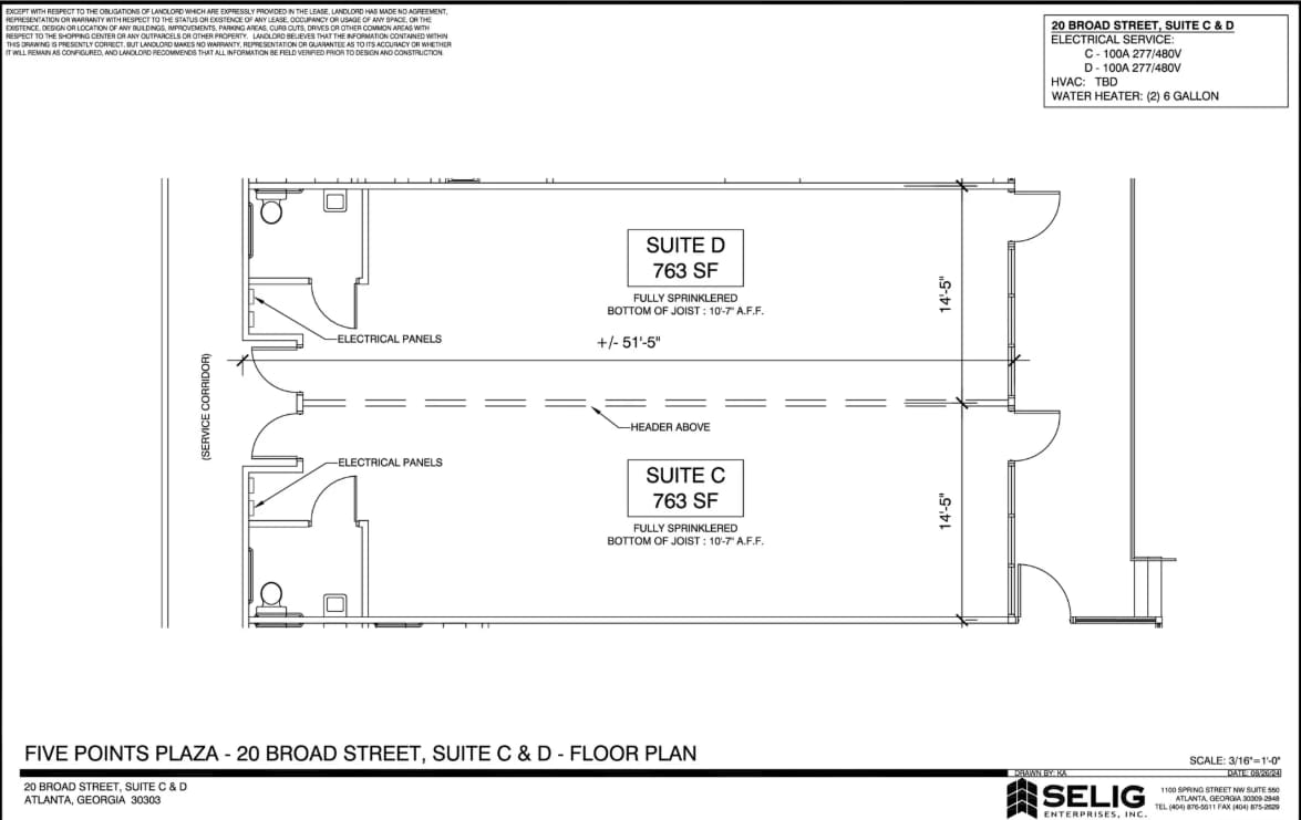 31 Peachtree St, Atlanta, GA à louer Plan d’étage– Image 1 sur 1