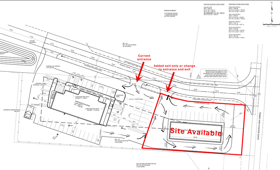 876 State Route 61, Marengo, OH à louer - Plan de site – Image 2 sur 3