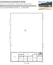 812 S Eastman Rd, Longview, TX à louer Plan d’étage– Image 1 sur 2
