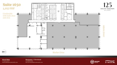 125 S Wacker Dr, Chicago, IL à louer Plan d’étage– Image 1 sur 1