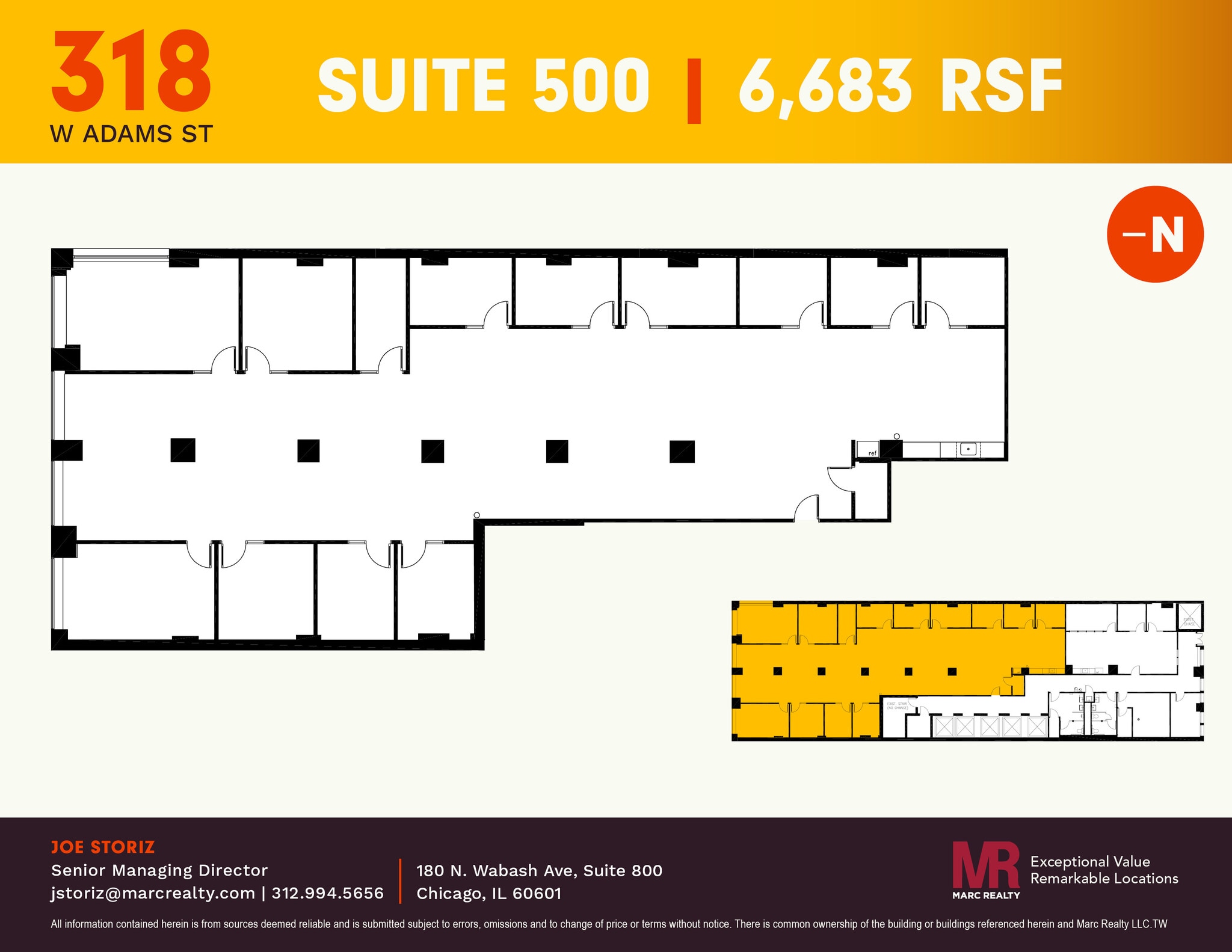 318 W Adams St, Chicago, IL à louer Plan d’étage– Image 1 sur 12