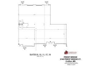 2146 Priest Bridge Ct, Crofton, MD à louer Plan d’étage– Image 1 sur 1