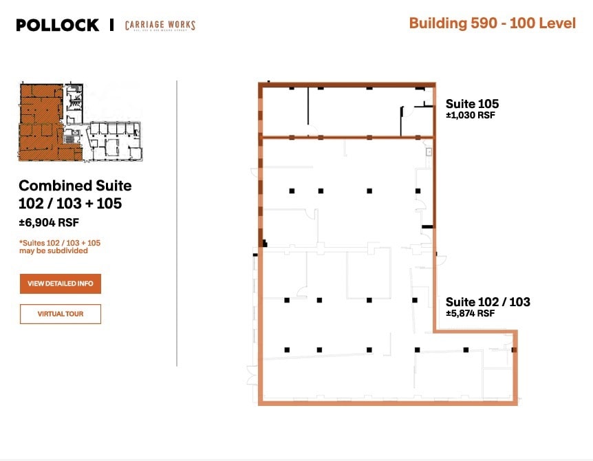 590 Means St NW, Atlanta, GA à louer Plan d’étage– Image 1 sur 2