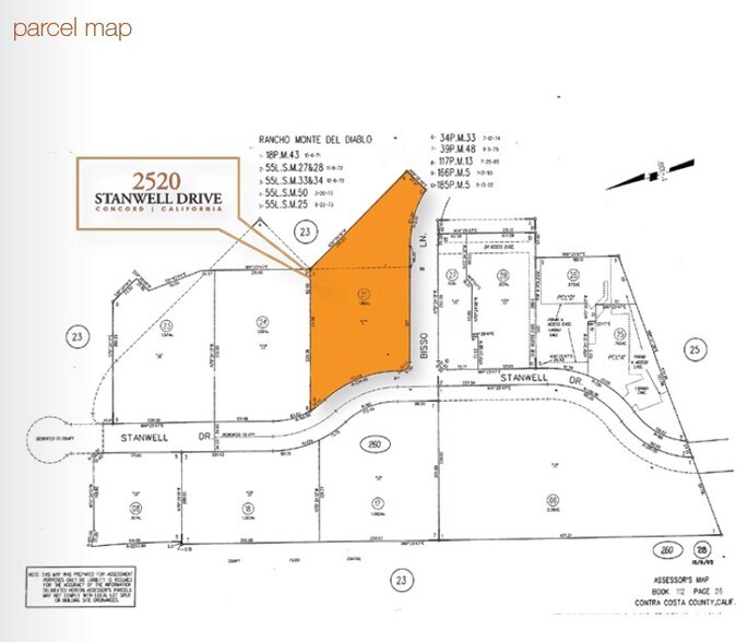 2520 Stanwell Dr, Concord, CA à vendre - Plan cadastral – Image 2 sur 2