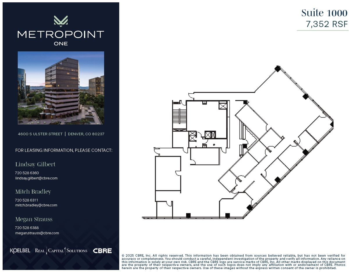 4600 S Ulster St, Denver, CO à louer Plan d’étage– Image 1 sur 1