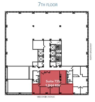250 E Wisconsin Ave, Milwaukee, WI à louer Plan d’étage– Image 1 sur 1