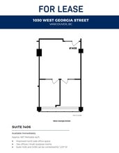 1030 W Georgia St, Vancouver, BC à louer Plan d’étage– Image 1 sur 1