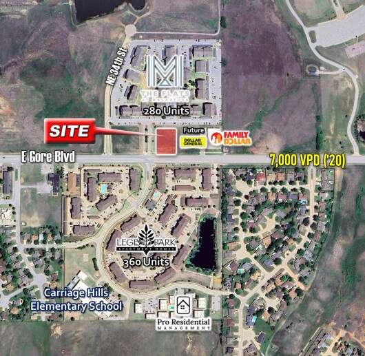 NEQ of E Gore & NE Flower Mound Rd blvd, Lawton, OK à vendre - Photo principale – Image 1 sur 1