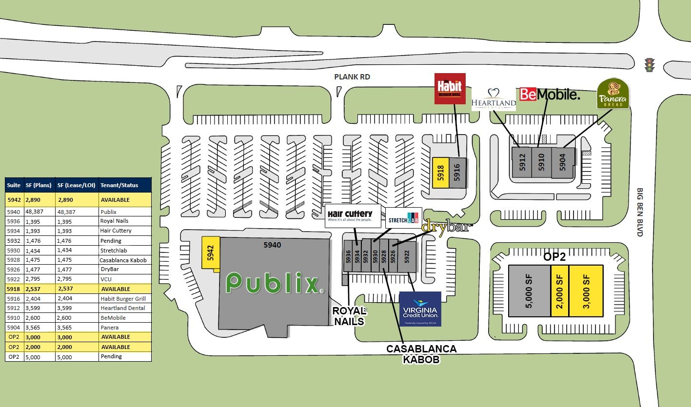 5980 Plank Rd, Fredericksburg, VA à louer Plan de site– Image 1 sur 1