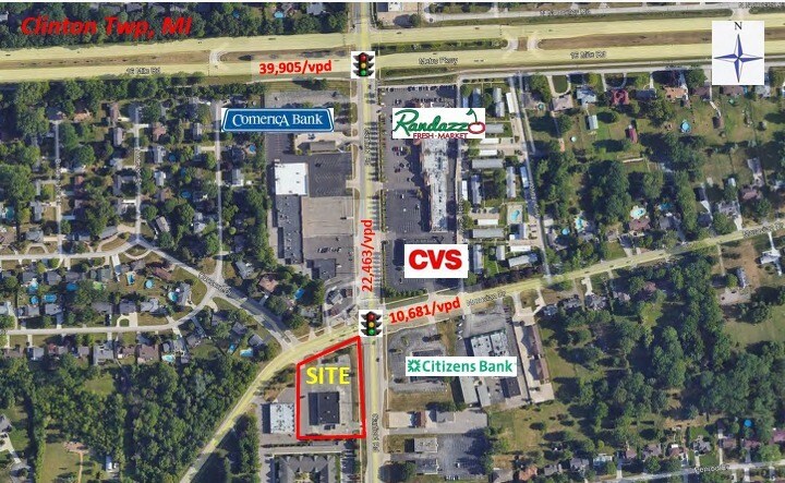 36485 Garfield Rd, Clinton Township, MI à louer - Aérien – Image 2 sur 4
