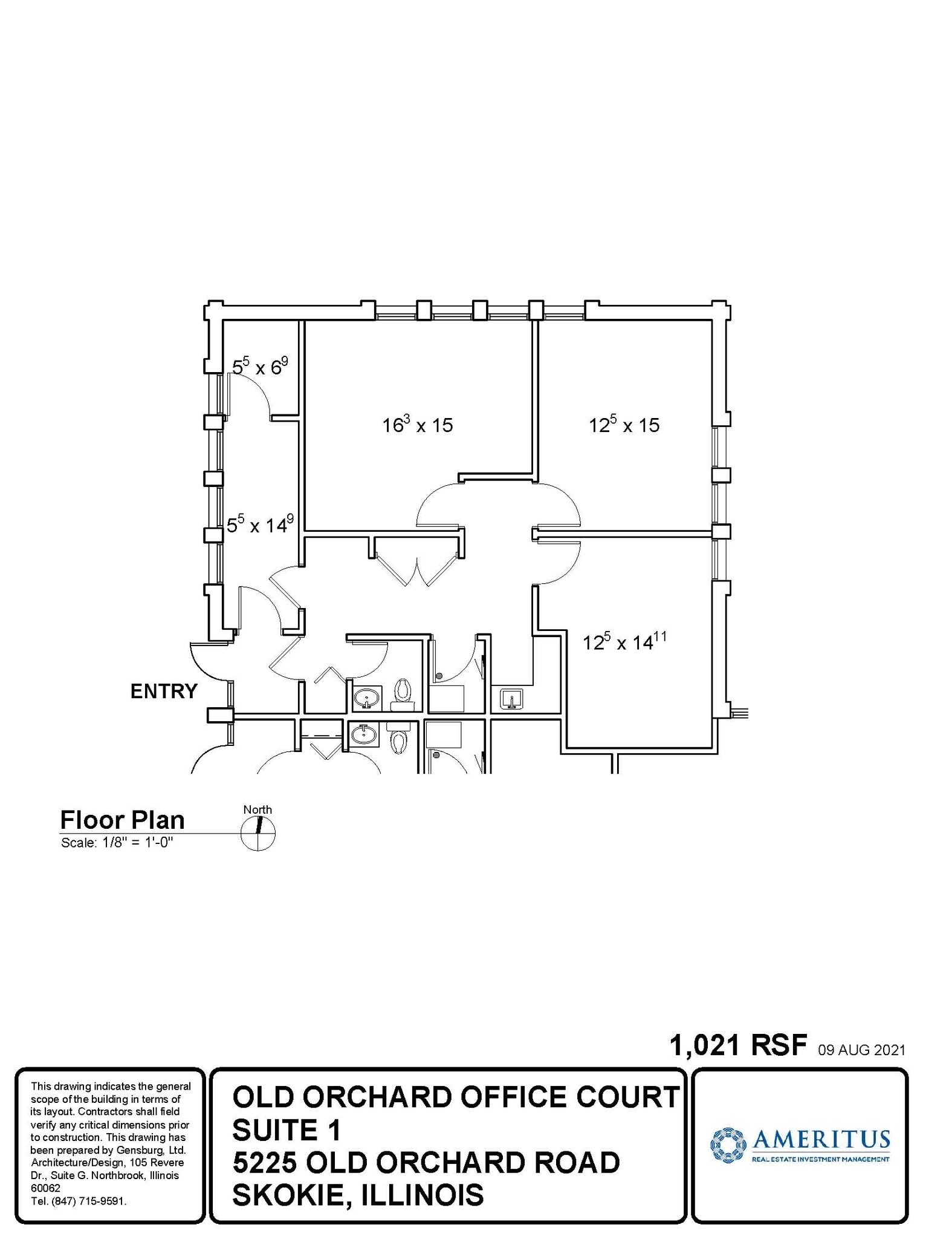 5225 Old Orchard Rd, Skokie, IL à louer Plan d’étage– Image 1 sur 1