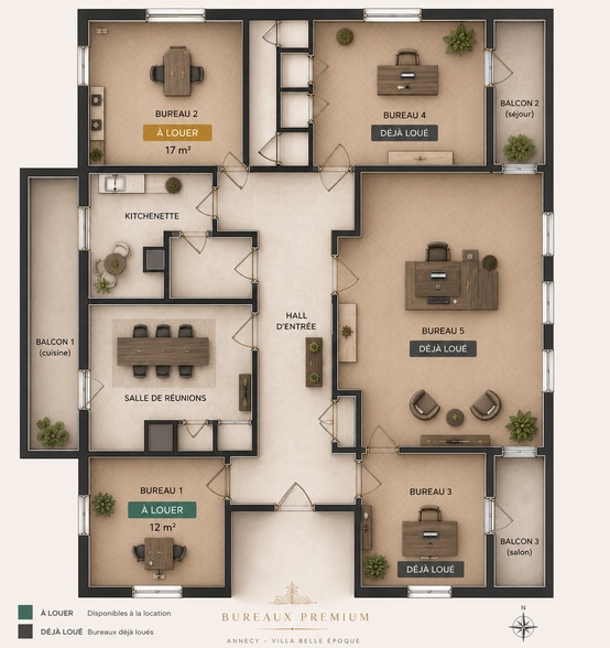 10 Rue André Theuriet, Annecy à louer - Plan d’étage – Image 2 sur 3
