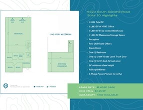 6320 S Sandhill Rd, Las Vegas, NV à louer Plan d’étage– Image 1 sur 1
