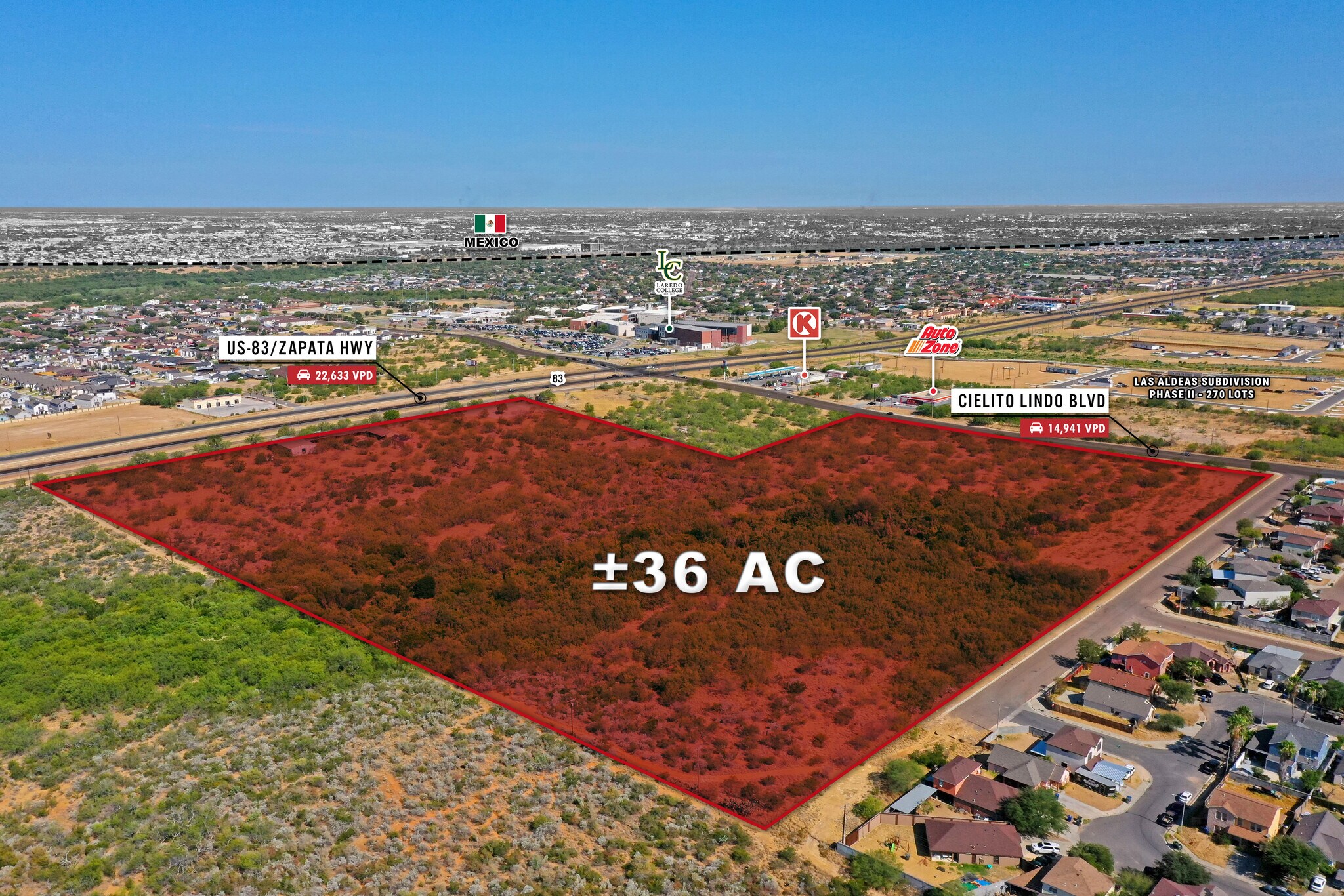 5600 US Highway 83 Hwy, Laredo, TX à vendre Aérien– Image 1 sur 16