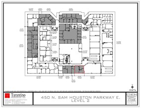 450 N Sam Houston Pky E, Houston, TX à louer Plan d’étage– Image 1 sur 1