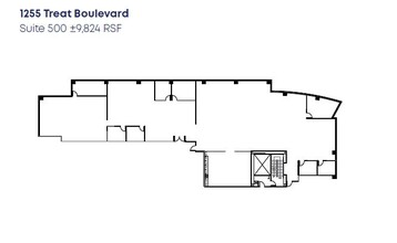 1255 Treat Blvd, Walnut Creek, CA à louer Plan d’étage– Image 1 sur 1