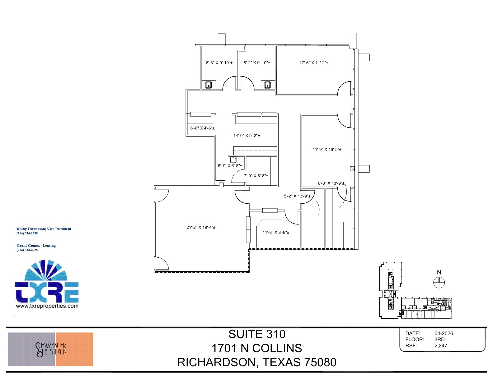 1701 N Collins Blvd, Richardson, TX à louer Plan d’étage– Image 1 sur 1