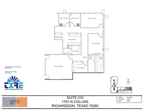 1701 N Collins Blvd, Richardson, TX à louer Plan d’étage– Image 1 sur 1