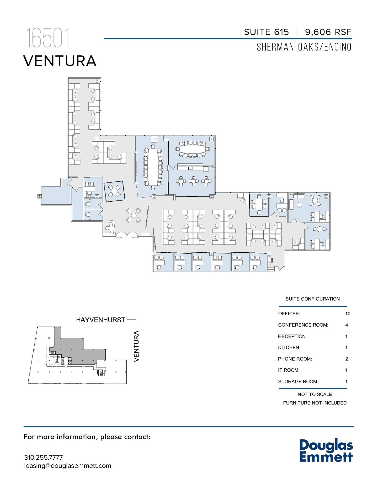 16501 Ventura Blvd, Encino, CA à louer Plan d’étage– Image 1 sur 1