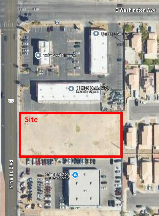 North Nellis & Washington Boulevard, Las Vegas, NV à louer Aérien– Image 1 sur 2