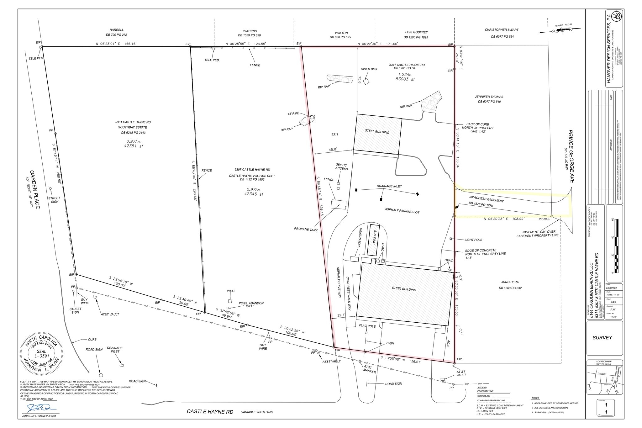 5311 Castle Hayne Rd, Castle Hayne, NC à louer Plan de site– Image 1 sur 15