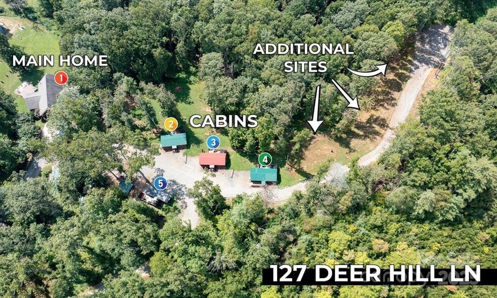 127 Deer Hill Ln, Weaverville, NC à vendre - Aérien – Image 2 sur 32