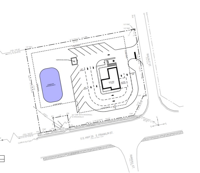 811 E Franklin St, Hartwell, GA à louer - Plan de site – Image 2 sur 3