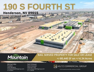 Plus de détails pour 190 S 4th St, Henderson, NV - Industriel/Logistique à vendre