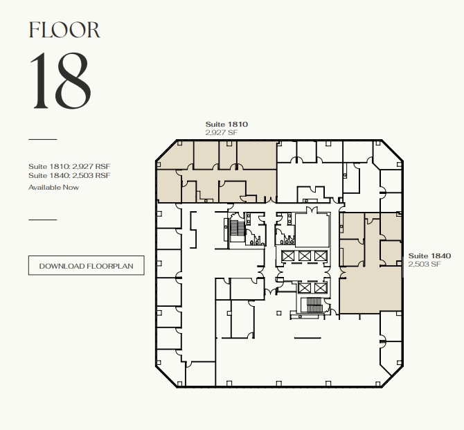 401 W A St, San Diego, CA à louer Plan d’étage– Image 1 sur 1