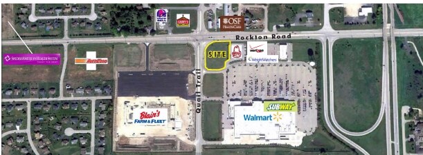 E Rockton Rd & Quail Trail, Roscoe, IL à louer - Aérien – Image 3 sur 9