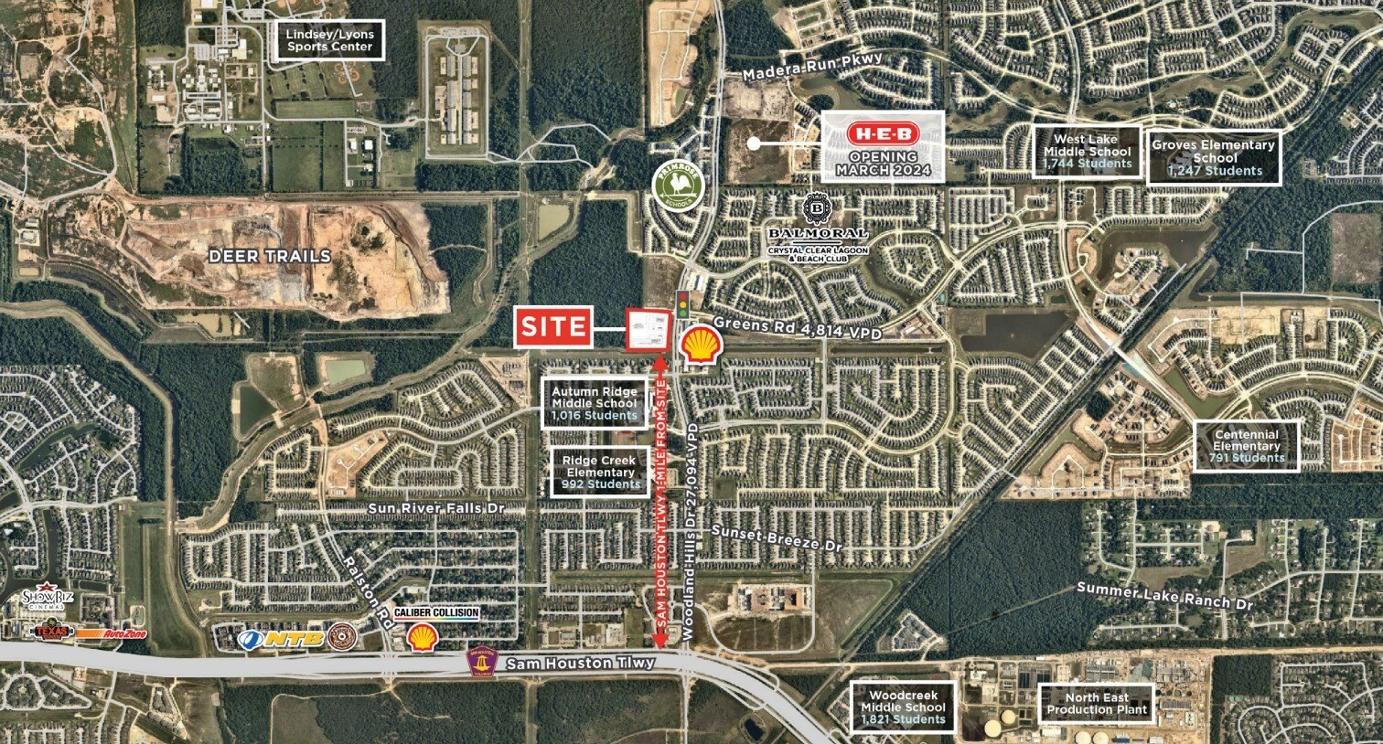 Woodland Hills Dr & Greens Rd, Humble, TX à louer Photo de l’immeuble– Image 1 sur 2