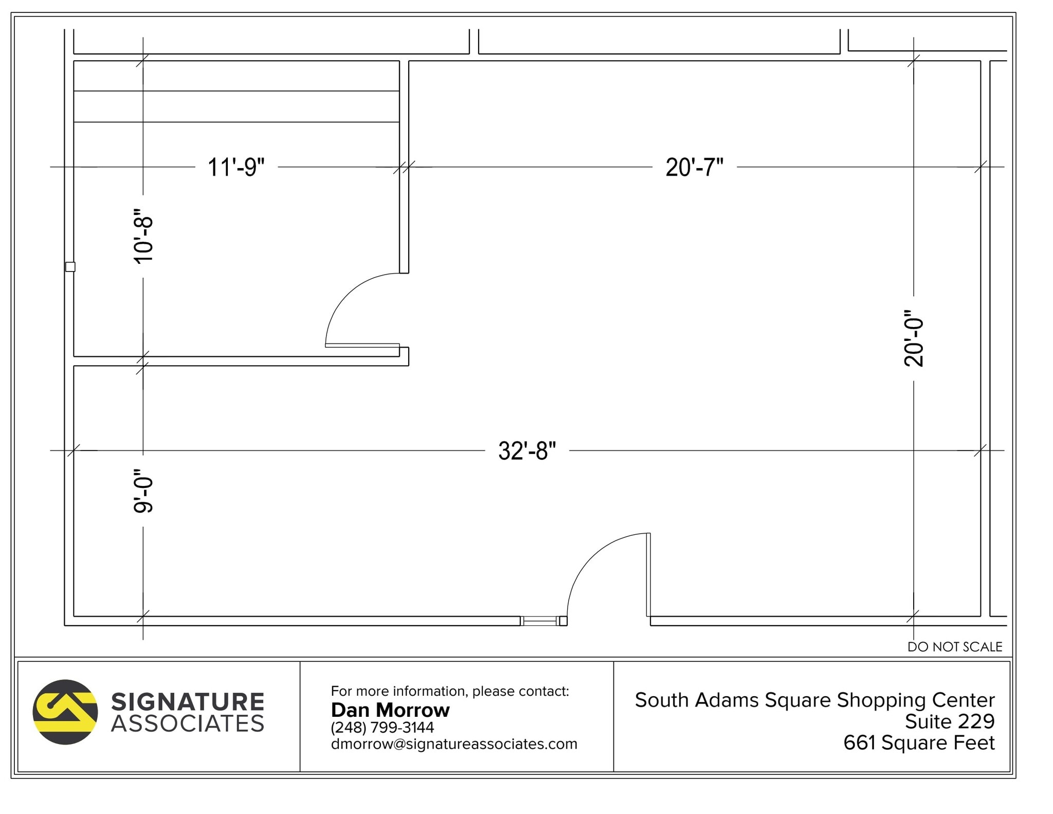 725 S Adams Rd, Birmingham, MI à louer Plan d’étage– Image 1 sur 1