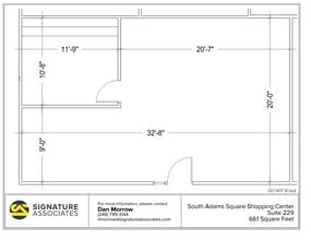 725 S Adams Rd, Birmingham, MI à louer Plan d’étage– Image 1 sur 1
