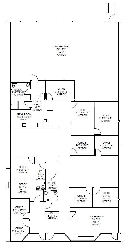 11905-11945 Starcrest Dr, San Antonio, TX à louer Plan d’étage– Image 1 sur 5