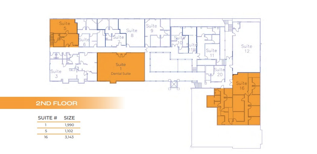 19100 Ventura Blvd, Tarzana, CA à louer Plan d’étage– Image 1 sur 1