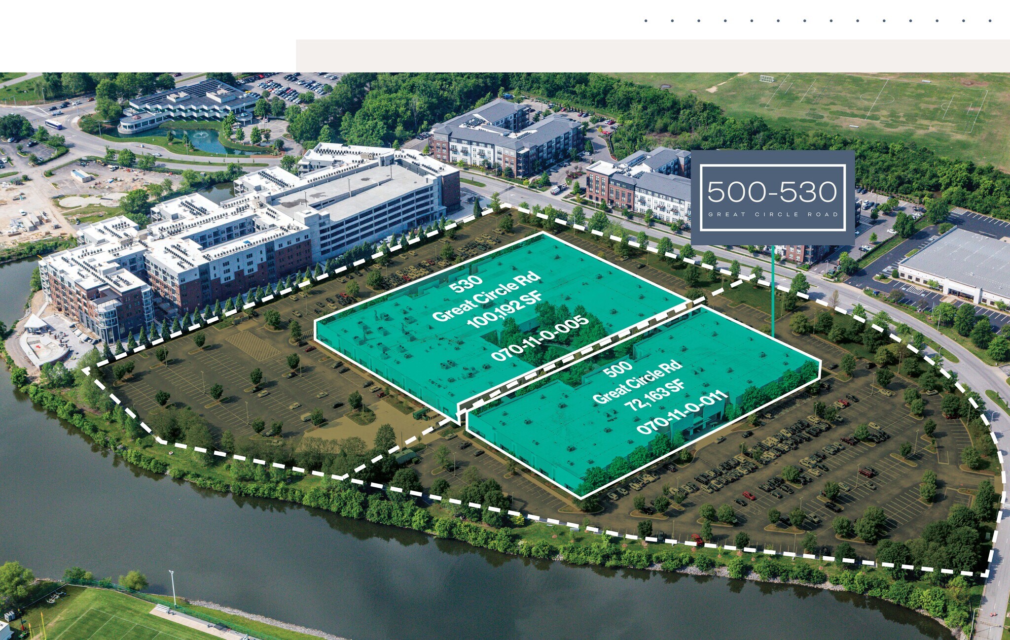 500-530 Great Circle Road portefeuille de 2 biens à vendre sur LoopNet.fr Photo de l’immeuble– Image 1 sur 6