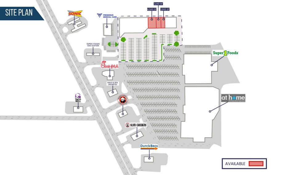 3826-3900 Troup Hwy, Tyler, TX à louer - Plan de site – Image 3 sur 12