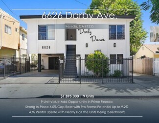 Plus de détails pour 6626 Darby Ave, Reseda, CA - Logement à vendre