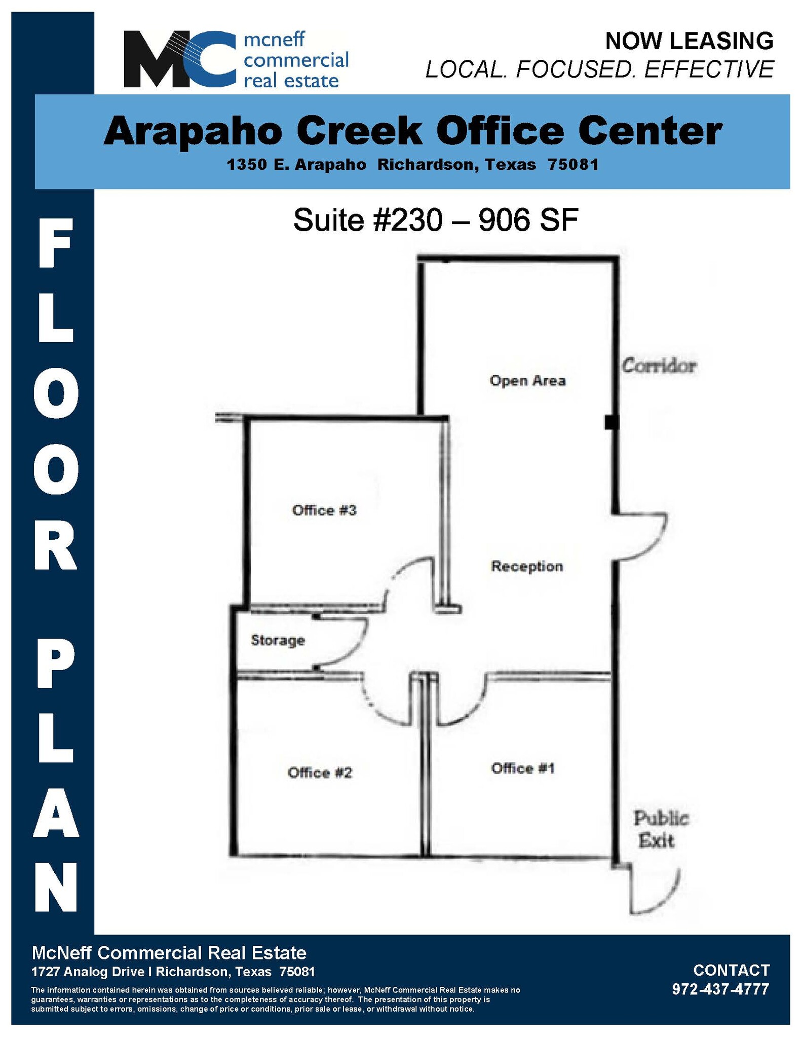 1350 E Arapaho Rd, Richardson, TX à louer Plan d’étage– Image 1 sur 1