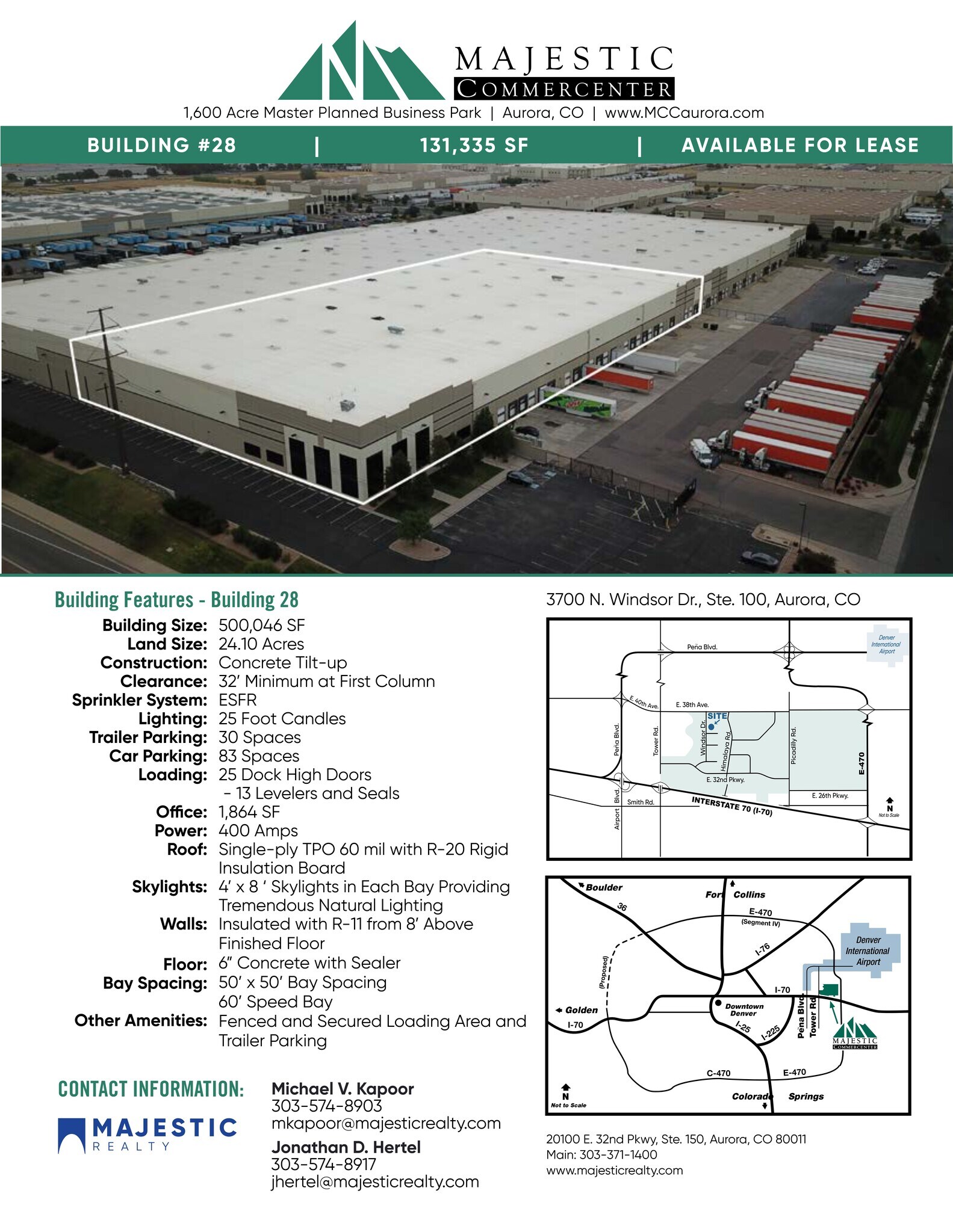 3700 N Windsor Dr, Aurora, CO à louer Plan de site– Image 1 sur 1