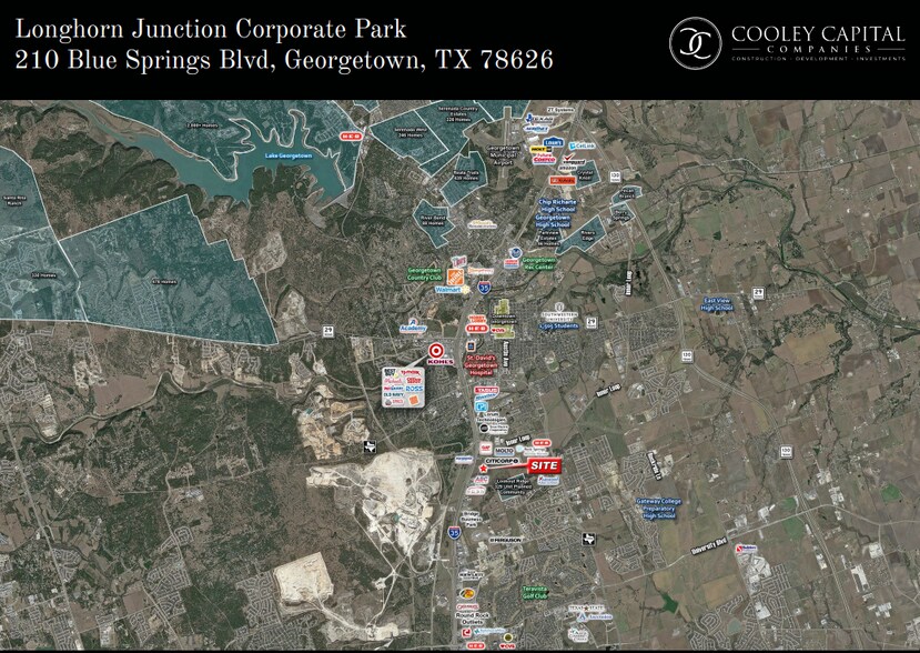 210 Blue Springs Blvd, Georgetown, TX à louer - Aérien – Image 3 sur 4