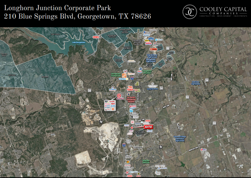 210 Blue Springs Blvd, Georgetown, TX à louer - Aérien – Image 2 sur 3