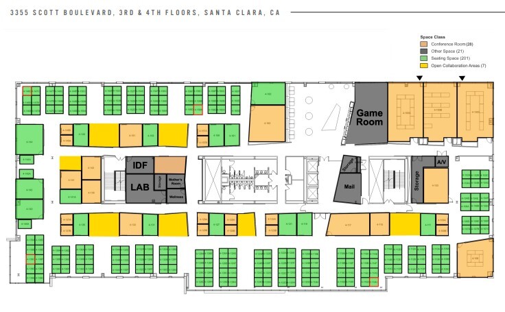 3355 Scott Blvd, Santa Clara, CA à louer Plan d’étage– Image 1 sur 1