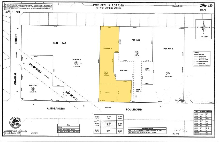 23750 Alessandro Blvd, Moreno Valley, CA à vendre - Plan cadastral – Image 3 sur 3