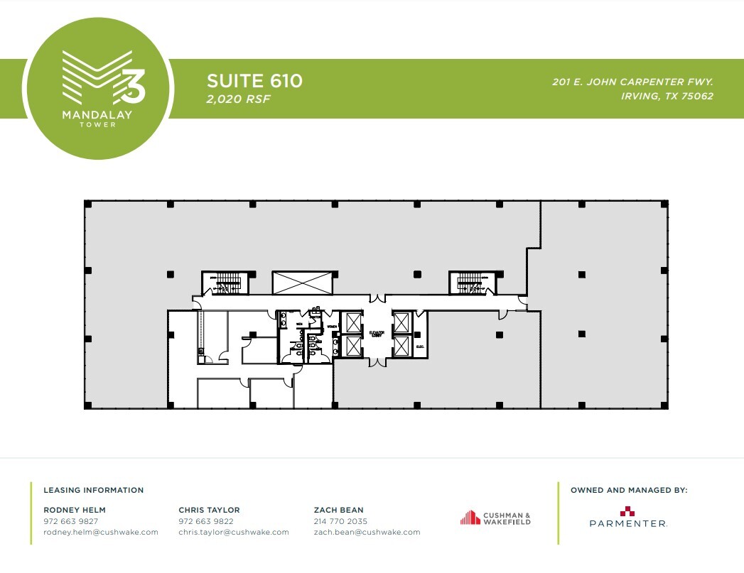 201 E John Carpenter Fwy, Irving, TX à louer Plan d’étage– Image 1 sur 1